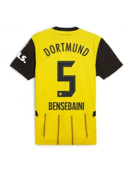 Moški Nogometna dresi replika Borussia Dortmund Ramy Bensebaini #5 Domači 2024-25 Kratek rokav